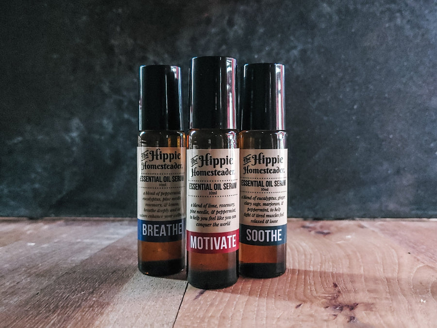 Essential Oil Serum Mix and Match Gift Sets - The Hippie Homesteader
